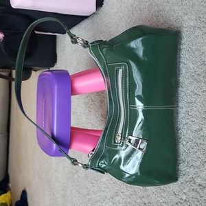 Nine West Green patent leather purse
